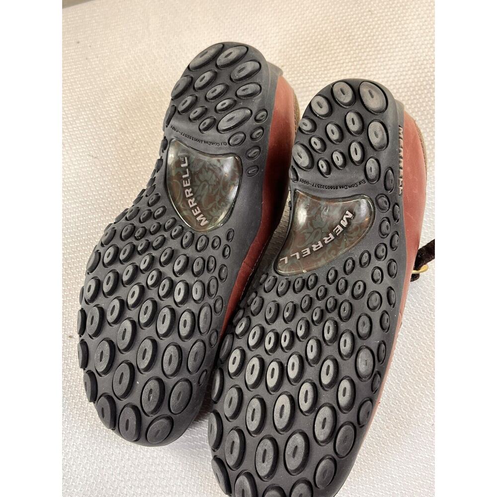 Merrell Womens Plaza Mary Jane 7.5 M Saddle Brown‎ Brick Suede Leather J46102 - Picture 11 of 11
